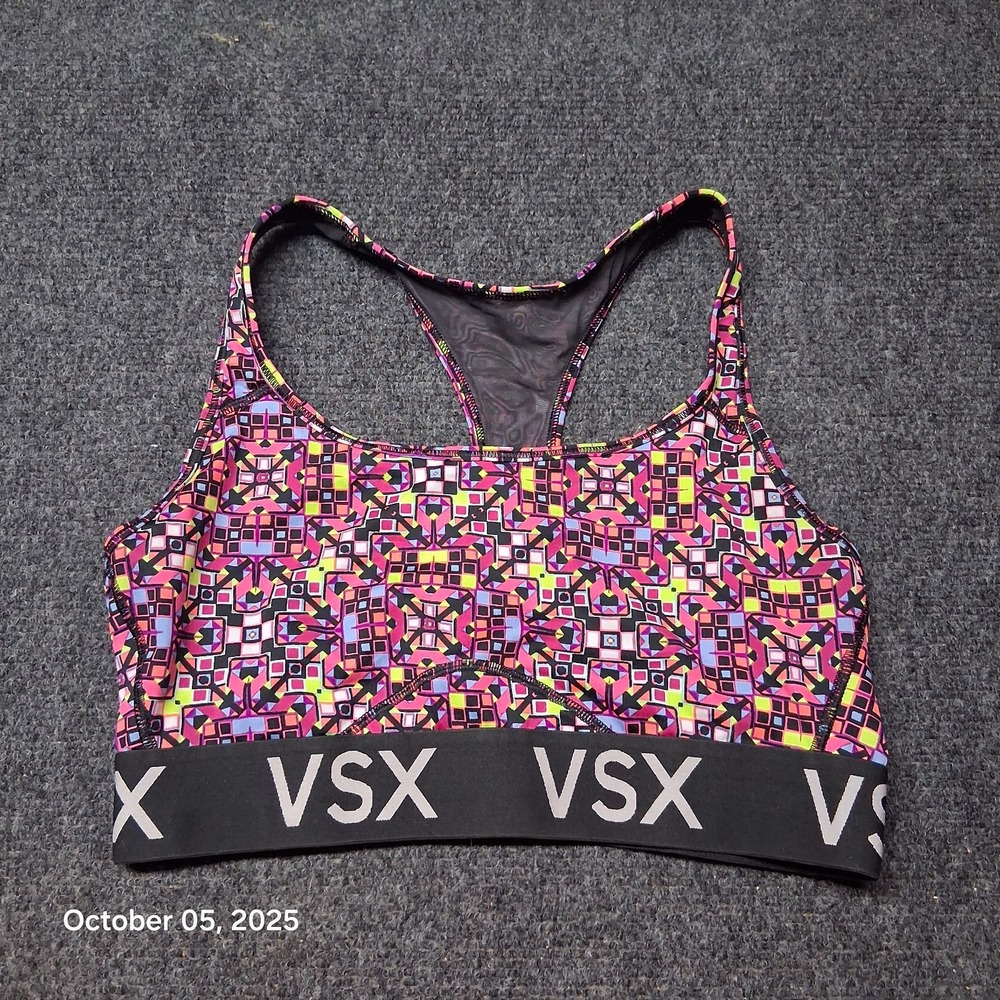Victoria Secret Sport VSX Sports Bra Womens SIze Medium Racerback Wireless